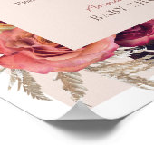 Autumn Kreath Words of Wisdom Advice Baby Shower Poster (Ecke)