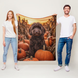 Autumn Labradoodle Fleecedecke