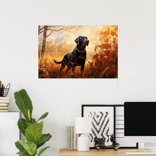 Autumn Labrador Poster (Heimbüro)