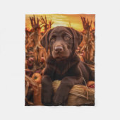 Autumn Labrador Pup Fleecedecke (Vorderseite)