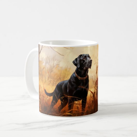 Autumn Labrador Retriever Kaffeetasse (Vorderseite Links)