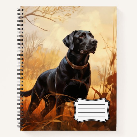 Autumn Labrador Retriever Notizblock (Vorderseite)