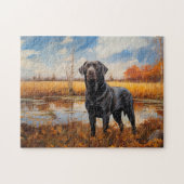 Autumn Labrador Retriever Puzzle (Horizontal)