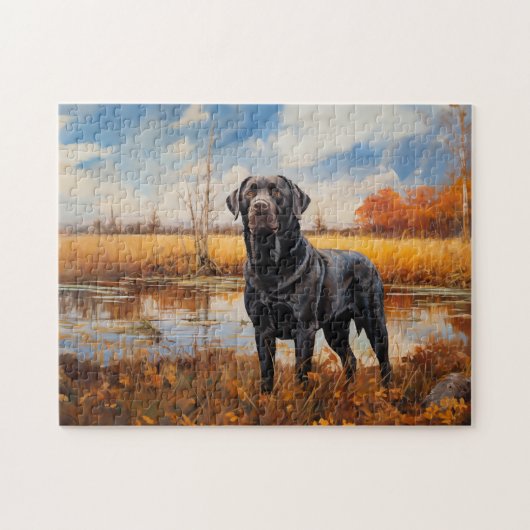 Autumn Labrador Retriever Puzzle (Horizontal)