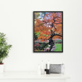 Autumn Laceleaf Japanese Maple Tree Botanical Poster