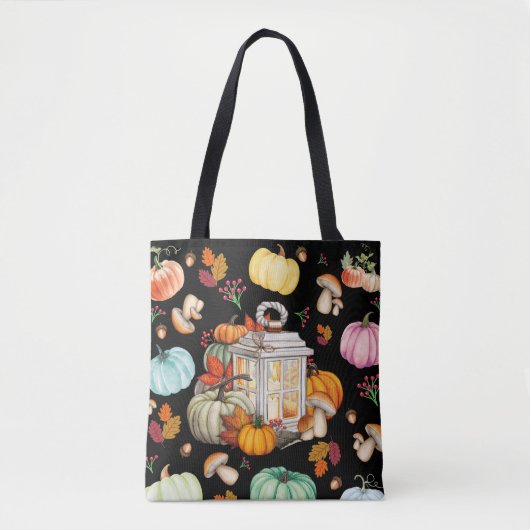 Autumn Lantern & Pumpkins Tasche (Vorderseite)