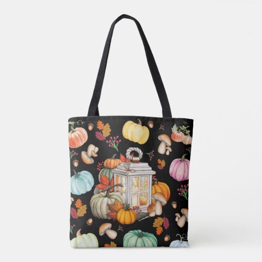 Autumn Lantern & Pumpkins Tasche (Rückseite)