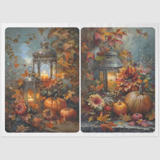 Autumn Lanterns Seidenpapier (Vorderseite)