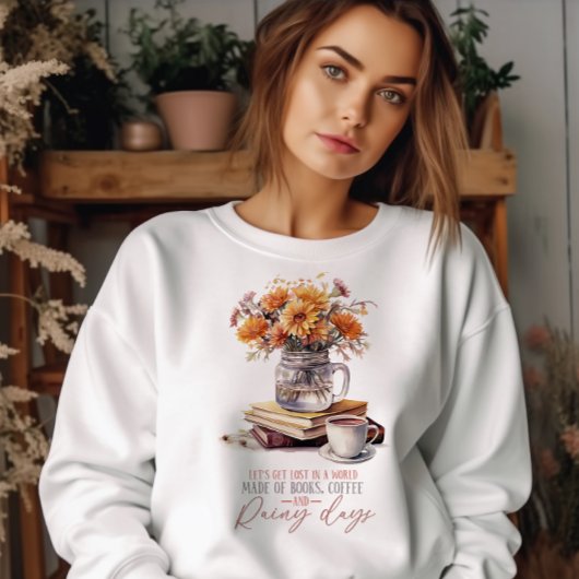 AUTUMN LASSE IN EINER WELT AUS BÜCHERN VERLOREN SWEATSHIRT