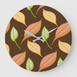 Autumn Leaaves Clock Große Wanduhr