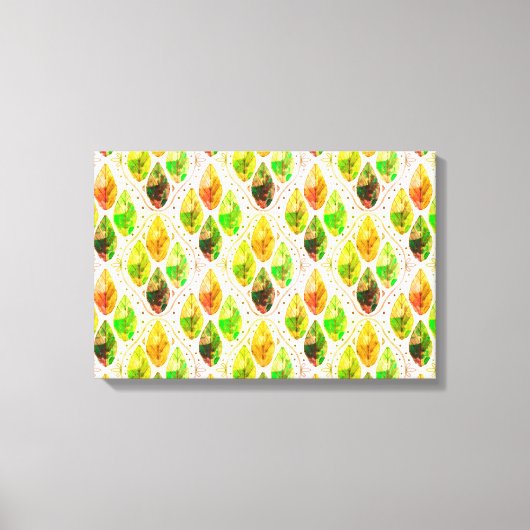 Autumn Leaf Art Print Leinwanddruck (Vorderseite)