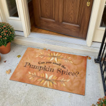 Autumn Leaf Borders Pumpkin Gewürz Willkommen Cust