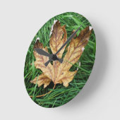 Autumn leaf clock runde wanduhr (Winkel)