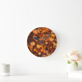 Autumn Leaf Fall Foliage Runde Wanduhr (Zuhause)