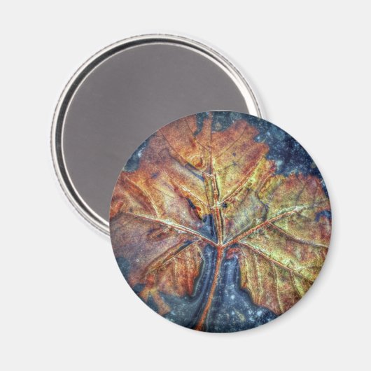 Autumn Leaf Magnet (Vorderseite/Rückseite)