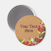 Autumn Leaf Magnet - Customized (Vorderseite/Rückseite)
