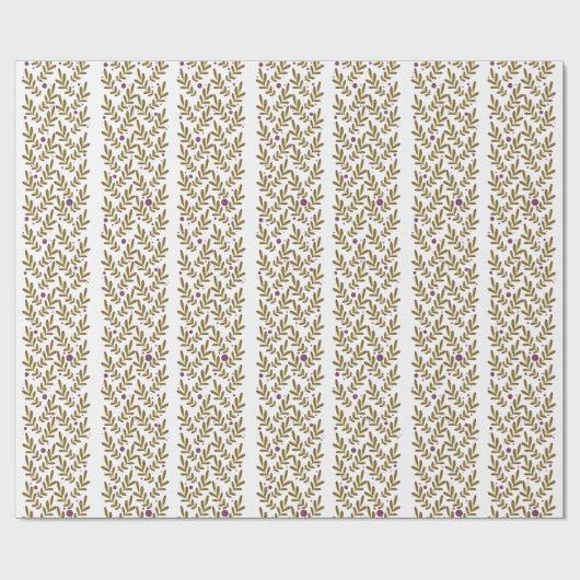 Autumn Leaf Matte Wrapping Paper Geschenkpapier (Flach)