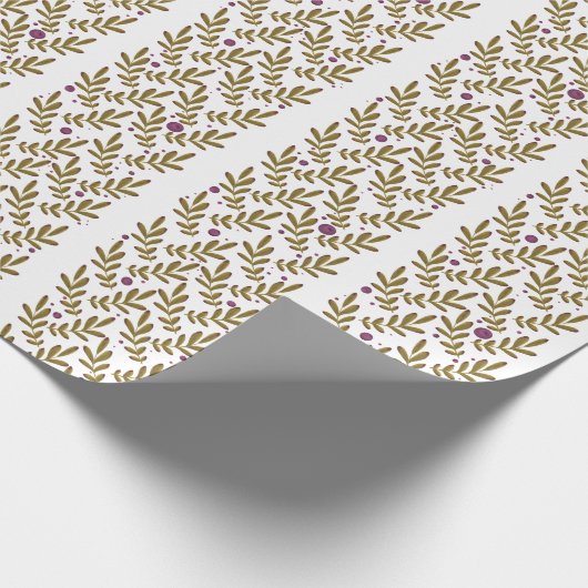 Autumn Leaf Matte Wrapping Paper Geschenkpapier (Ecke)