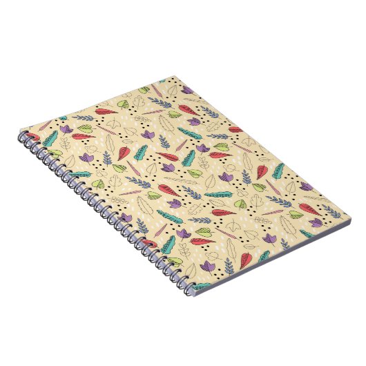 Autumn Leaf Medley Colorful Fall Notizblock (Rechte Seite)