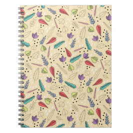 Autumn Leaf Medley Colorful Fall Notizblock