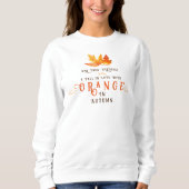 Autumn Leaf Orange Sweatshirt (Vorderseite)