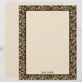 Autumn Leaf Shapes Stationery Paper Briefbogen (Vorne/Hinten)