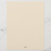 Autumn Leaf Shapes Stationery Paper Briefbogen (Rückseite)