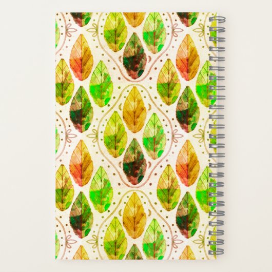 Autumn Leaf Spiral Notebook Notizblock (Rückseite)