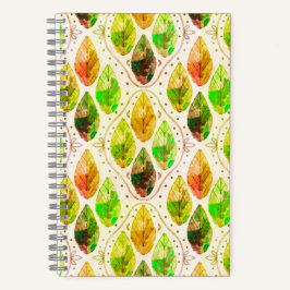 Autumn Leaf Spiral Notebook Notizblock