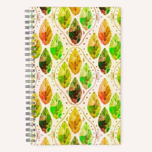 Autumn Leaf Spiral Notebook Notizblock (Vorderseite)