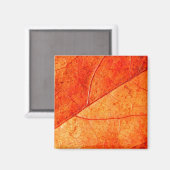 Autumn Leaf Square Magnet (Vorderseite/Rückseite)