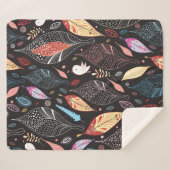 Autumn leaf texture sherpadecke (Vorderseite (Horizontal))