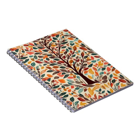 AUTUMN LEAF TREE DESIGN NOTIZBLOCK (Rechte Seite)