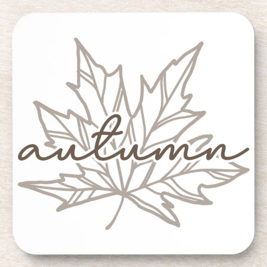 AUTUMN LEAF Untersetzer aus hartem Kunststoff (Vorderseite)