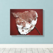 Autumn Leaf Wrapped Canvas Leinwanddruck (Insitu (Holzboden))