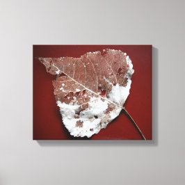 Autumn Leaf Wrapped Canvas Leinwanddruck