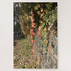 Autumn Leaves Along Regent's Canal London UK Puzzle