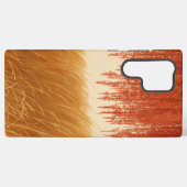 Autumn Leaves and Golden Field Phone Case Samsung Galaxy Hülle (Rückseite (Horizontal))