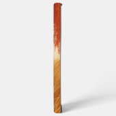 Autumn Leaves and Golden Field Phone Case Samsung Galaxy Hülle (Linke Seite)