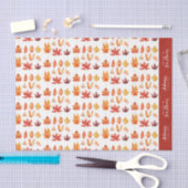 Autumn Leaves are Flowers Quote Pattern Seidenpapier (Handwerk)