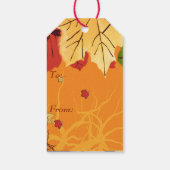 Autumn Leaves at Sunset Geschenkanhänger (Rückseite)