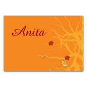 Autumn Leaves at Sunset Tischnummer (Rückseite)