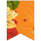 Autumn Leaves at Sunset Wimpelkette (Zweite Fahne)