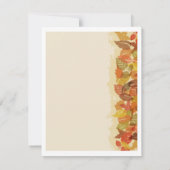 Autumn Leaves ausgeglichen Einladung (Rückseite)