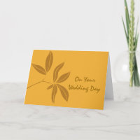 Autumn Leaves Blended Family Wedding