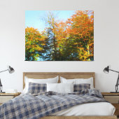 Autumn Leaves & Blue Skies - Leinwanddruck (Insitu (Schlafzimmer))