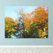 Autumn Leaves & Blue Skies - Leinwanddruck (Insitu (Holzboden))