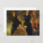 Autumn Leaves By Sir John Everett Millais Postkarte (Vorne/Hinten)