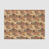 Autumn Leaves Camo Nature Abstract Fotografie Seidenpapier (Vorderseite)