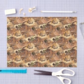 Autumn Leaves Camo Nature Abstract Fotografie Seidenpapier (Handwerk)